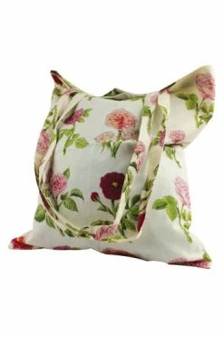 Tote Bag Tissu Grandes Roses De Joséphine
