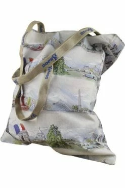 Tote Bag Tissus Paris Et Tour Eiffel