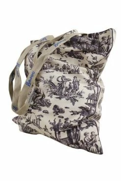 Tote Bag Toile De Jouy Offrande Amour Gris