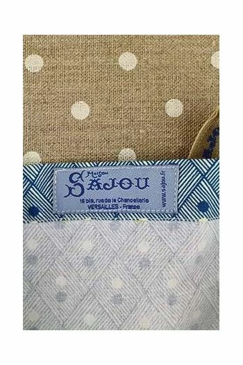 Tote Bag Toile De Jouy Plaisirs Bleu 3 Tote Bag Toile De Jouy Plaisirs Bleu – Image 3