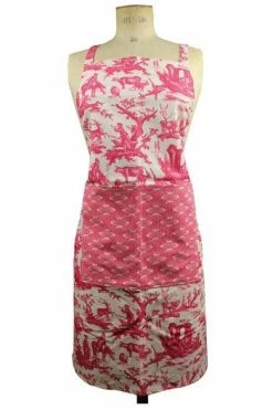 Tote Bag Toile De Jouy Plaisirs Rose -artisanat Soldes Magasin tote bag toile de jouy plaisirs rose 4