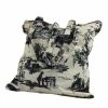 Tote Bag Toile De Jouy Travaux Noir