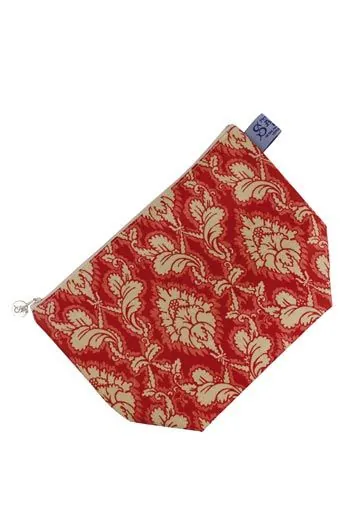 Trousse Toile Cirée Damas Rouge 1 Trousse Toile Cirée Damas Rouge