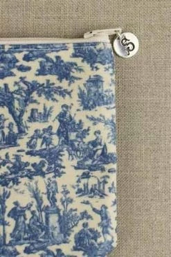 Trousse Toile Cirée Offrande Miniature Bleue -artisanat Soldes Magasin trousse toile ciree offrande miniature bleue 3